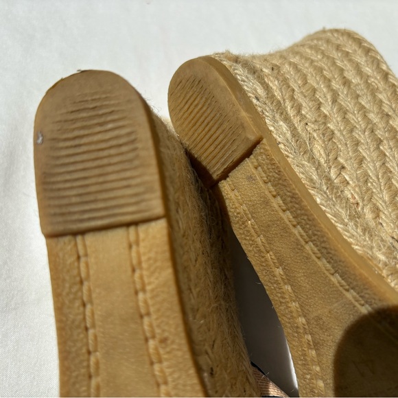 Burberry Nova Check Strappy Espadrille Wedge Slip On Sandals - Picture 5 of 14